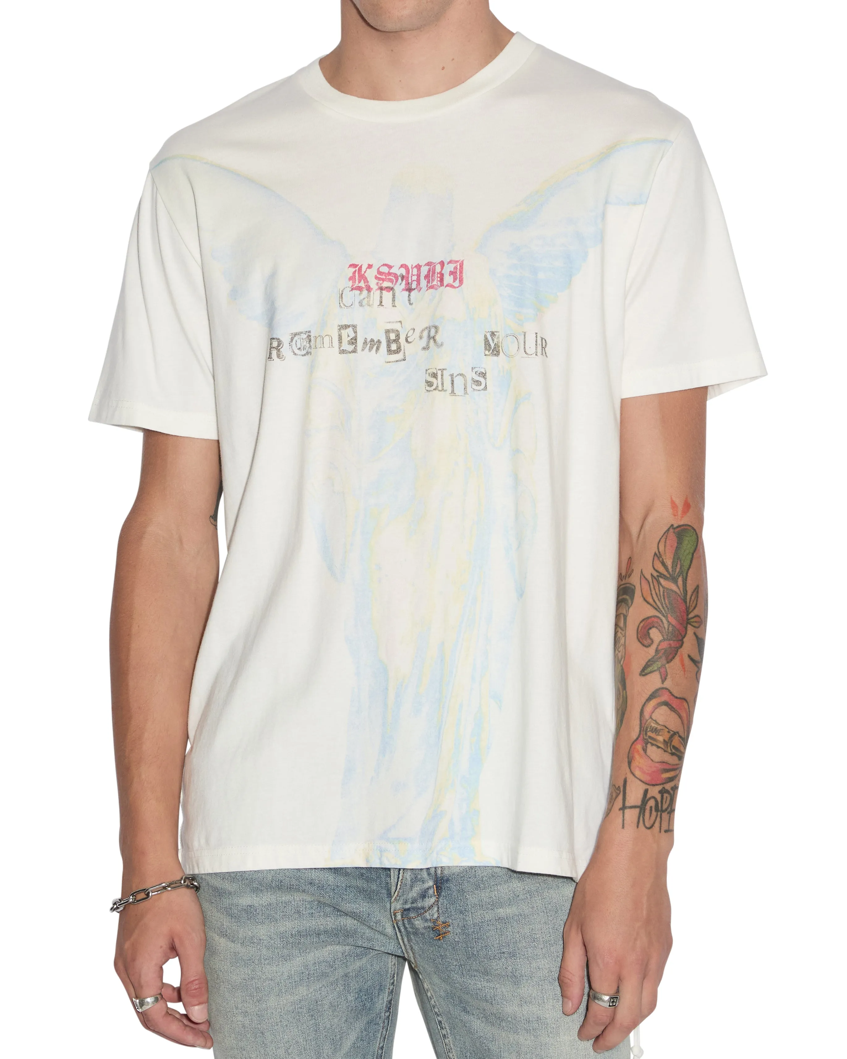 SINNERS KASH SS TEE VINTAGE WHITE