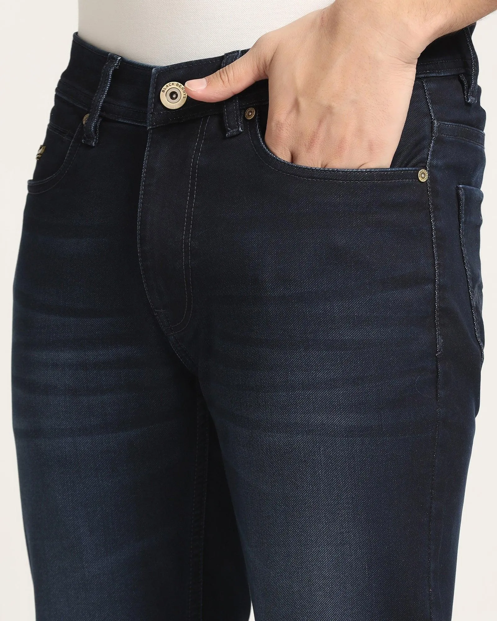 Slim Comfort Buff Fit Indigo Blue Jeans - Arlo