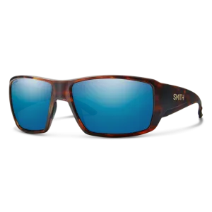 Smith Guide's Choice Matte Havana Frame - ChromaPop Glass Polarized Blue Mirror Lens - Polarized Sunglasses