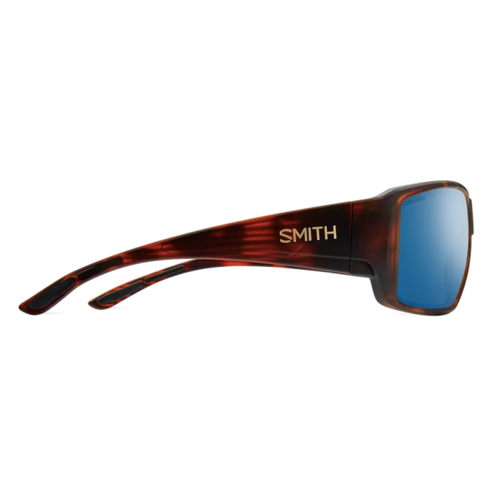 Smith Guide's Choice Matte Havana Frame - ChromaPop Glass Polarized Blue Mirror Lens - Polarized Sunglasses