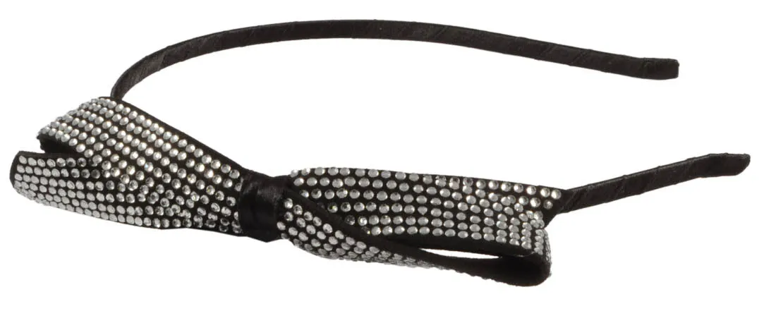 Studded Bow Thin Headband