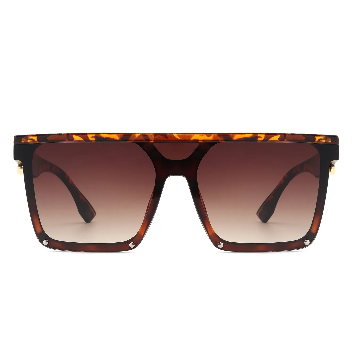 Sunquest - Oversized Square Flat Top Sunglasses for Women