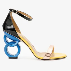 The Kiyev Rose Gold Leather Women Sandal