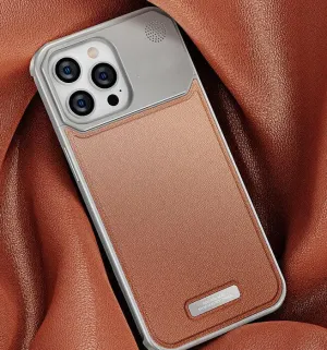 TITAN Luxury Leather Aromatherapy iPhone Case