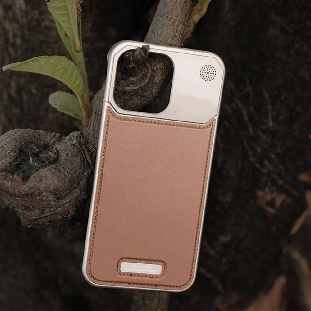 TITAN Luxury Leather Aromatherapy iPhone Case