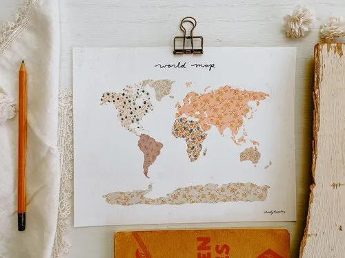 World Maps Prints