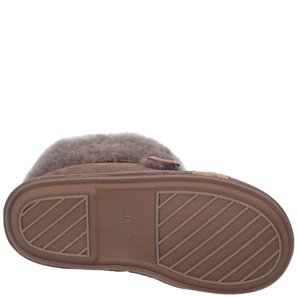 Wotton Sheepskin Bootsie Slippers Mushroom