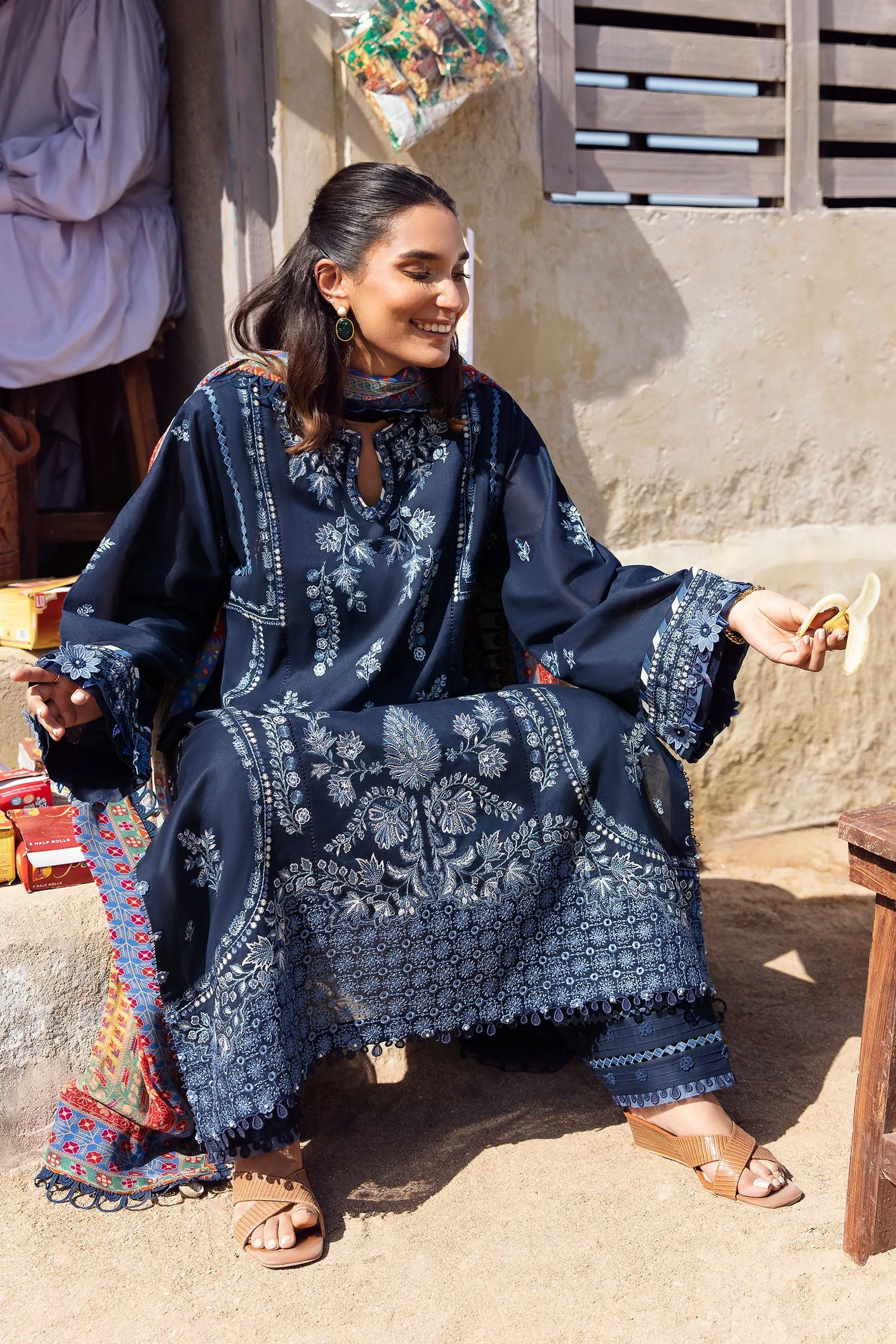 Zaha by Khadijah Shah Lawn Collection 2023 – EIRA (ZL23-10 A)